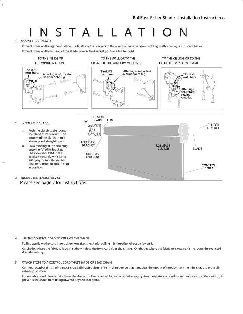 SelectBlinds RollEase installation instructions
