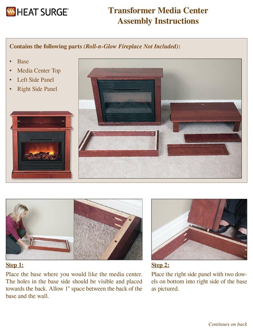 Heat Surge Transformer Media Center Assembly instructions