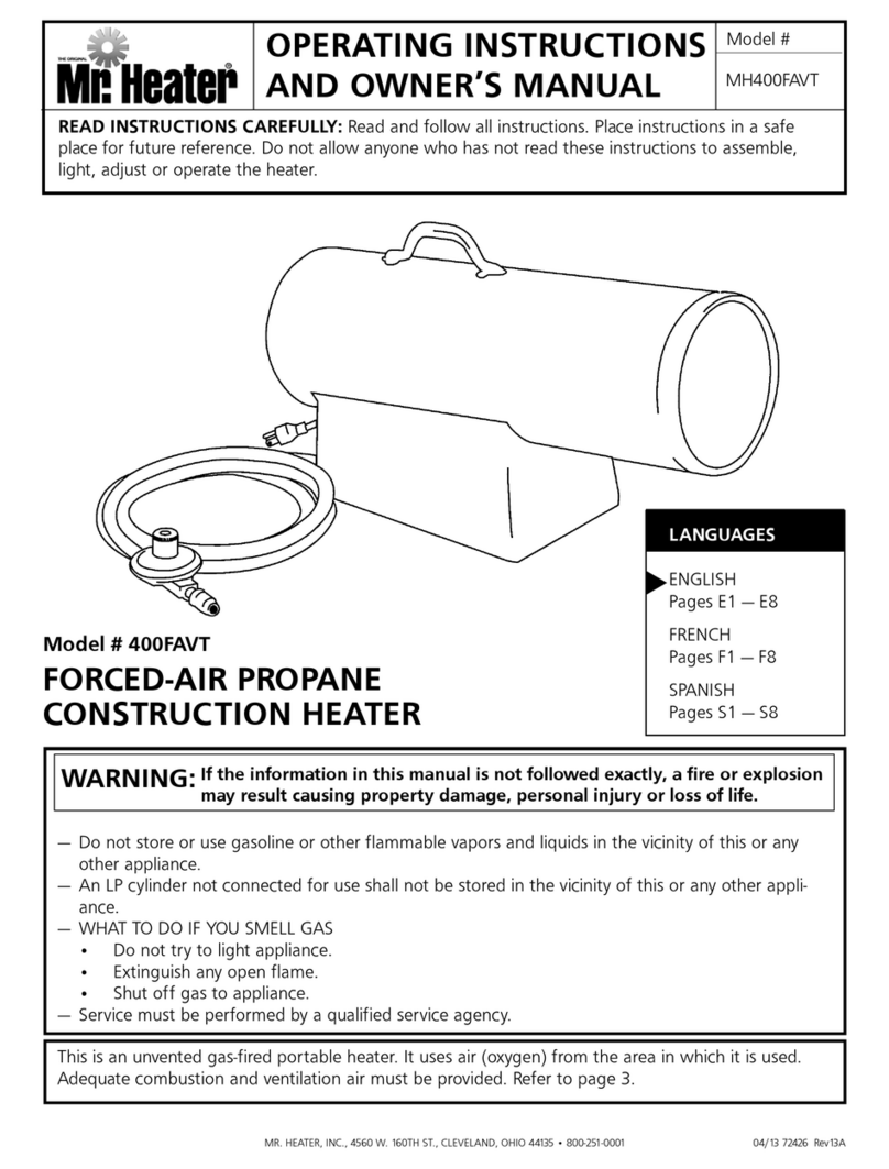 MrHeater 400FAVT Assembly instructions