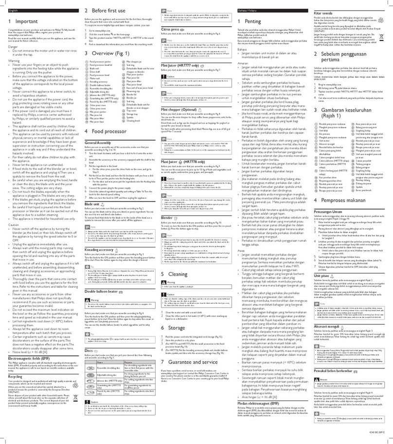 Philips HR7776 user manual
