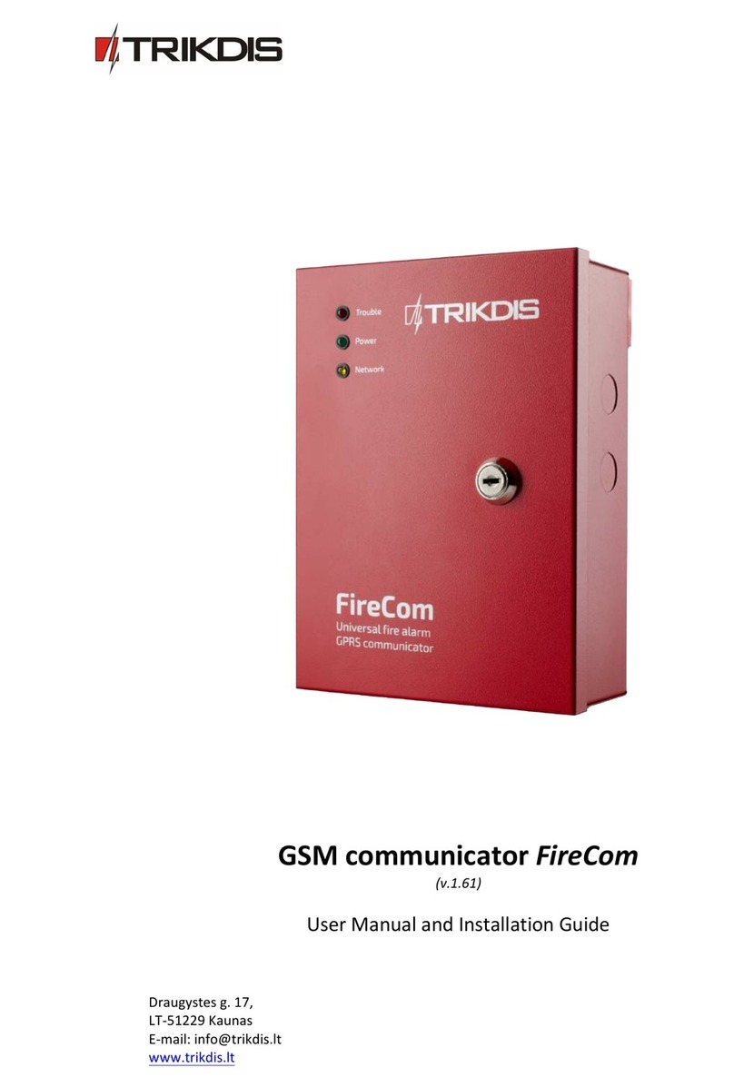 Trikdis FireCom User manual