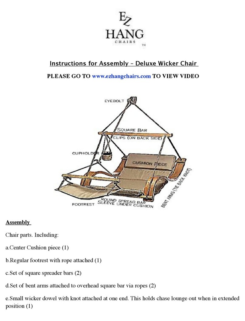 EZ Hang Chairs Deluxe Wicker Chair Instructions for assembly EZ Hang Chairs Deluxe Wicker Chair Instructions for assembly