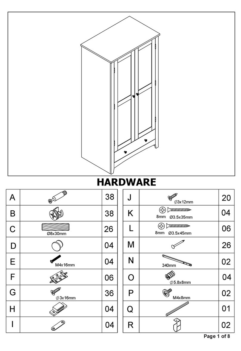 NOA & NANI Tobie Wardrobe in White Assembly instruction