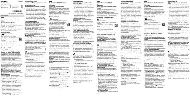 Sony Walkman NW-WS623 instruction manual
