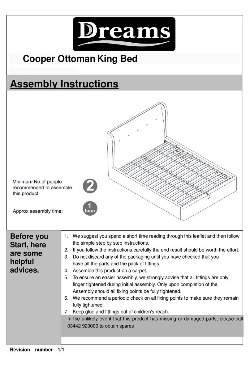 DREAMS Cooper Ottoman King Bed Assembly instructions DREAMS Cooper Ottoman King Bed Assembly instructions