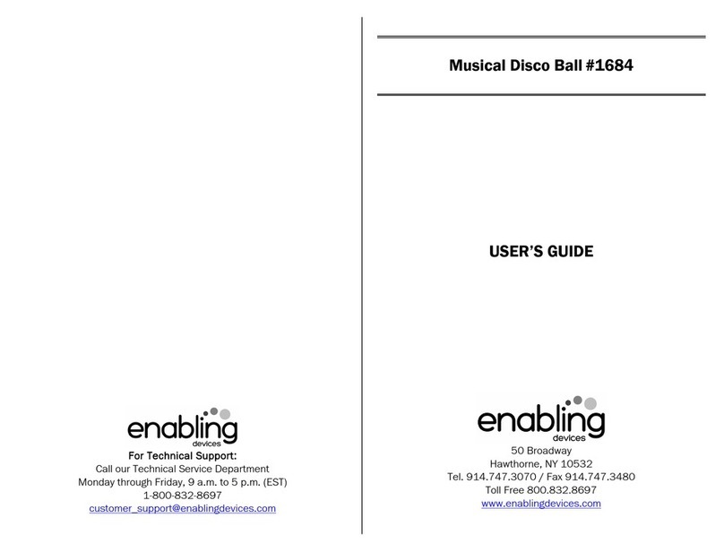 Enabling Devices Musical Disco Ball user guide