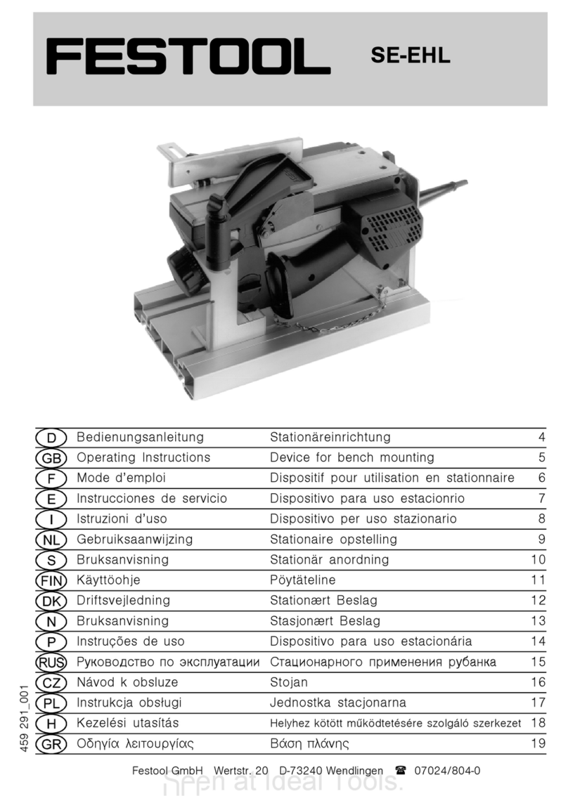 Festool SE-EHL operating instructions