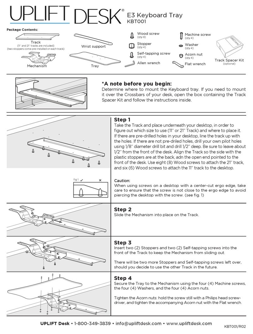 Uplift Desk KBT001 User manual Uplift Desk KBT001 User manual