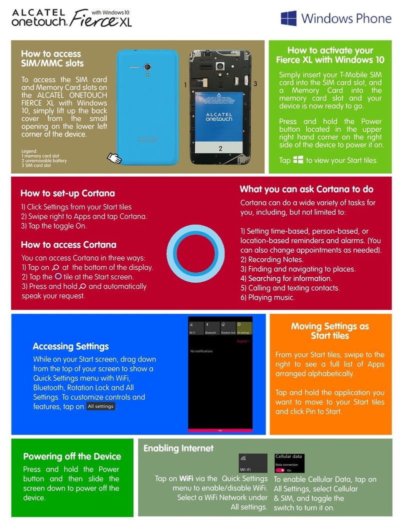 Alcatel Fierce XL Installation guide