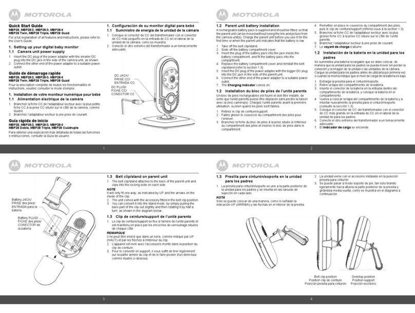 Motorola MBP28 Twin quick start guide