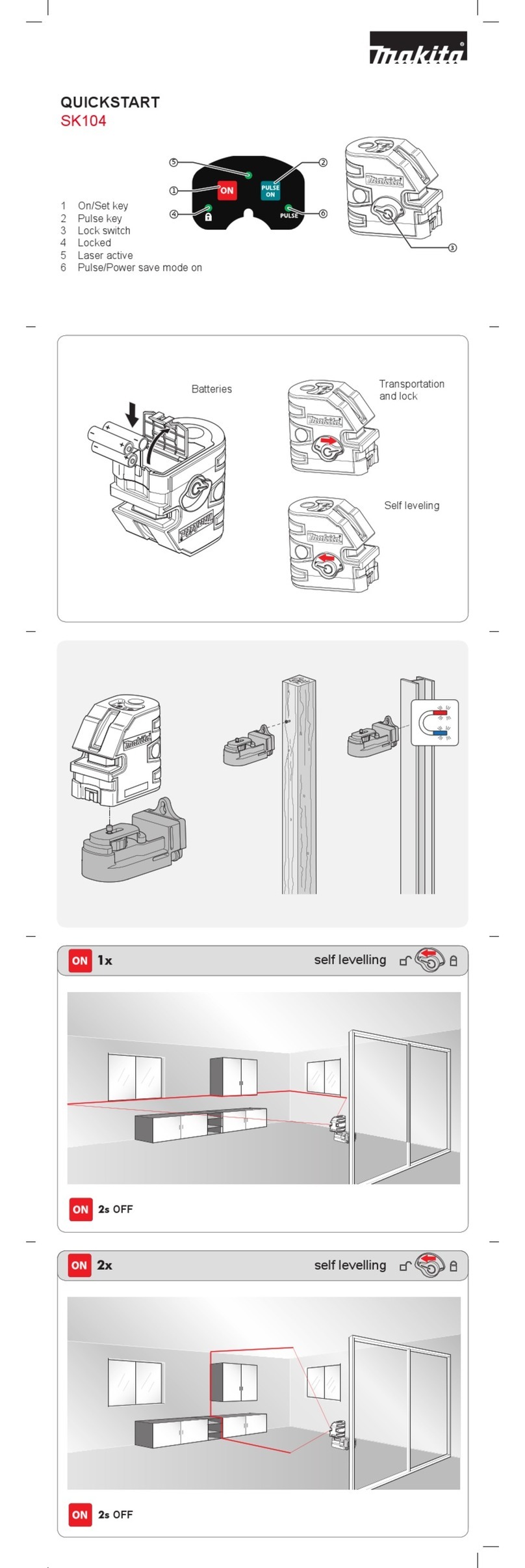 Makita SK104 User manual