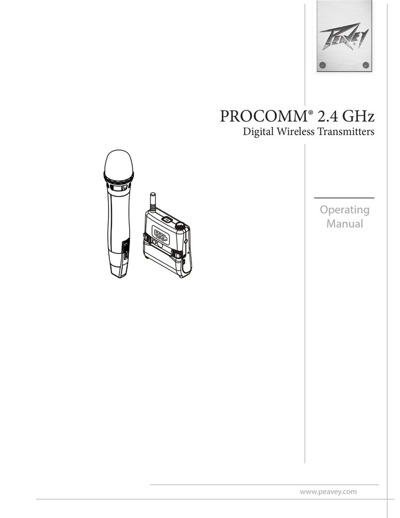 Peavey PROCOMM operating manual
