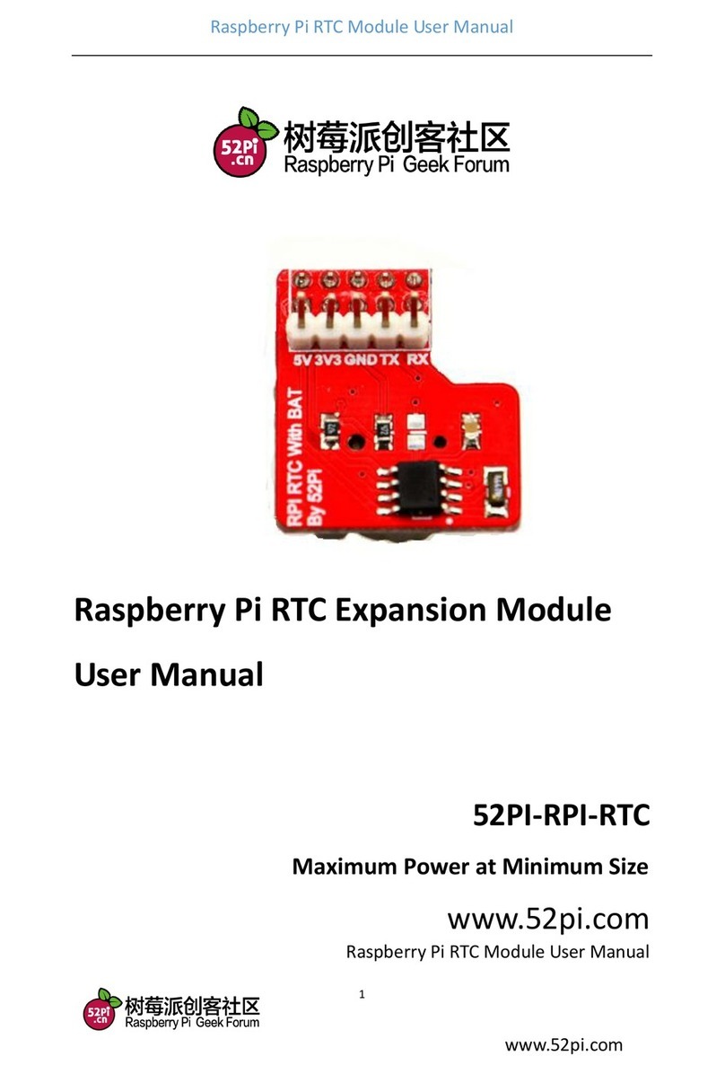 Raspberry Pi 52PI-RPI-RTC user manual Raspberry Pi 52PI-RPI-RTC user manual