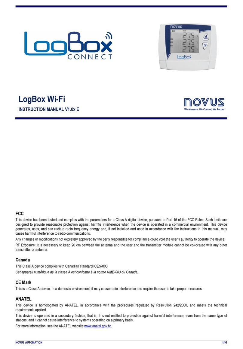 Novus LogBox Wi-Fi instruction manual
