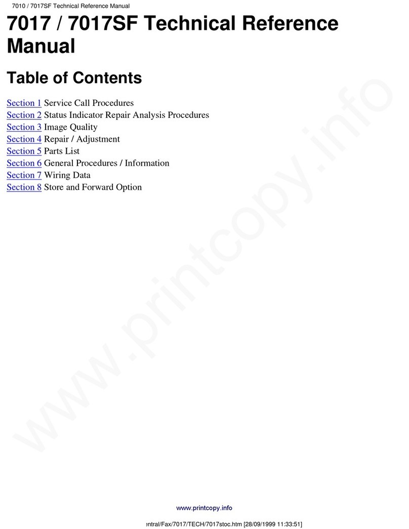 Xerox Telecopier 7017 Product manual