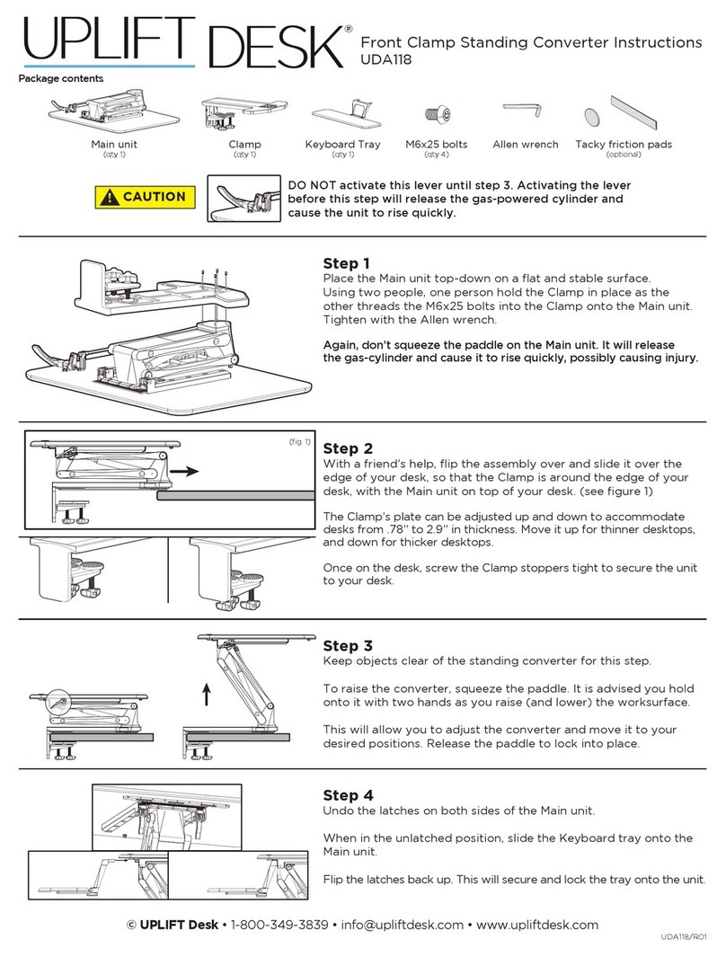Uplift Desk UDA118 instructions