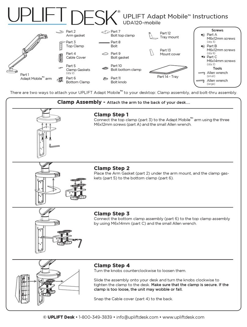 Uplift Desk UDA120~mobile User manual