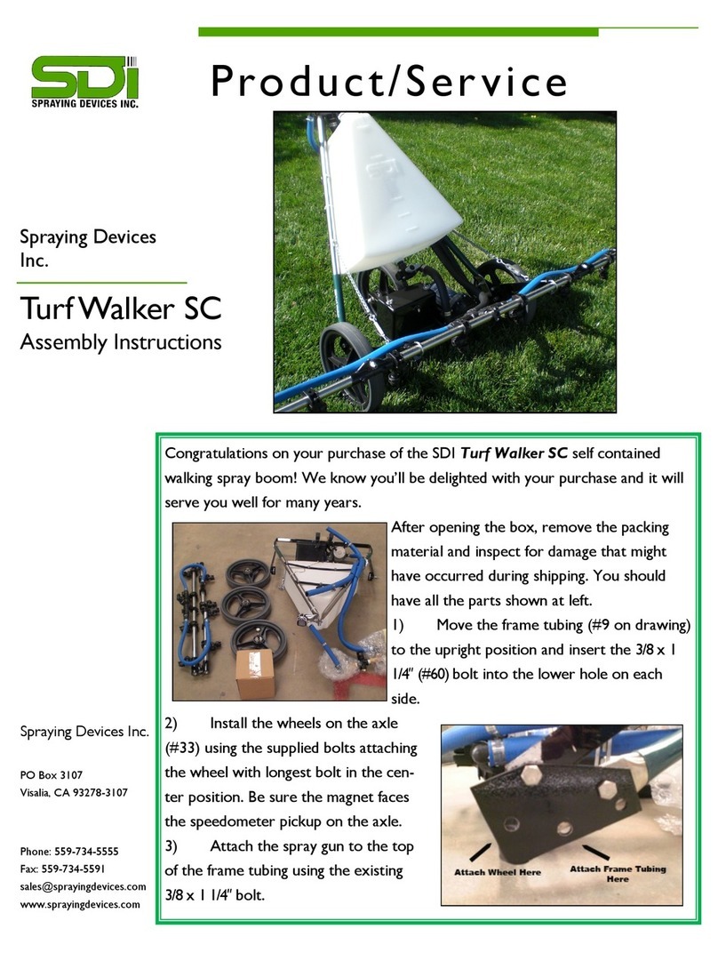 SDI Turf Walker SC Assembly instructions