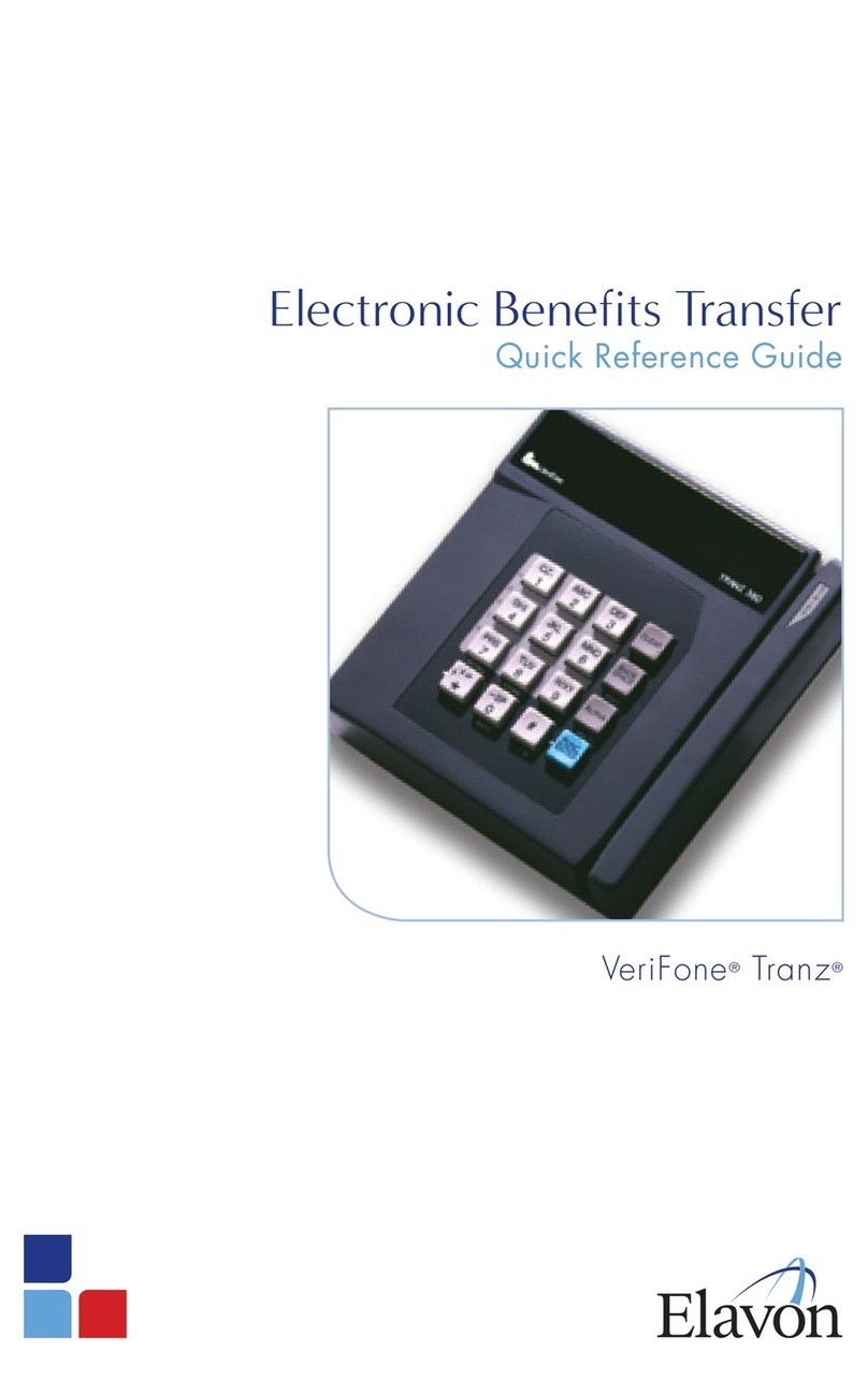 Elavon VeriFone Tranz Quick reference guide