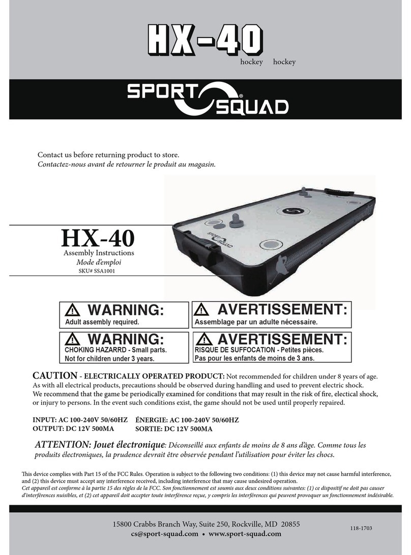 Sport Squad HX-40 Assembly instructions