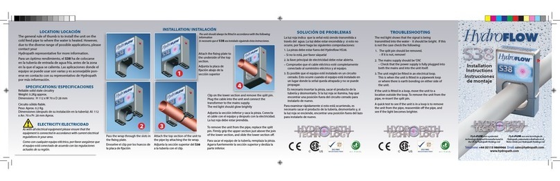 Hydroflow S38 installation instructions