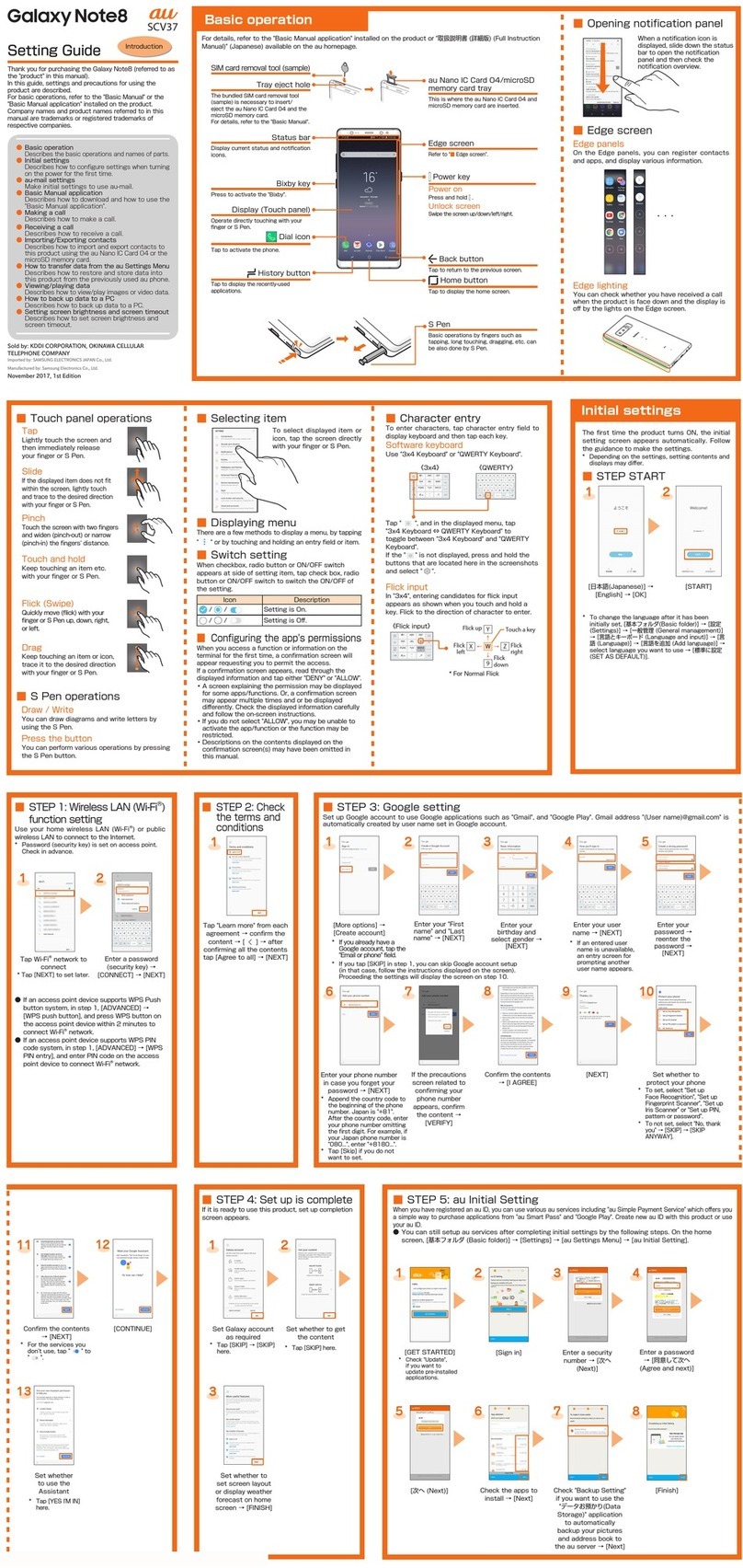 Samsung Galaxy Note8 Service manual Samsung Galaxy Note8 Service manual