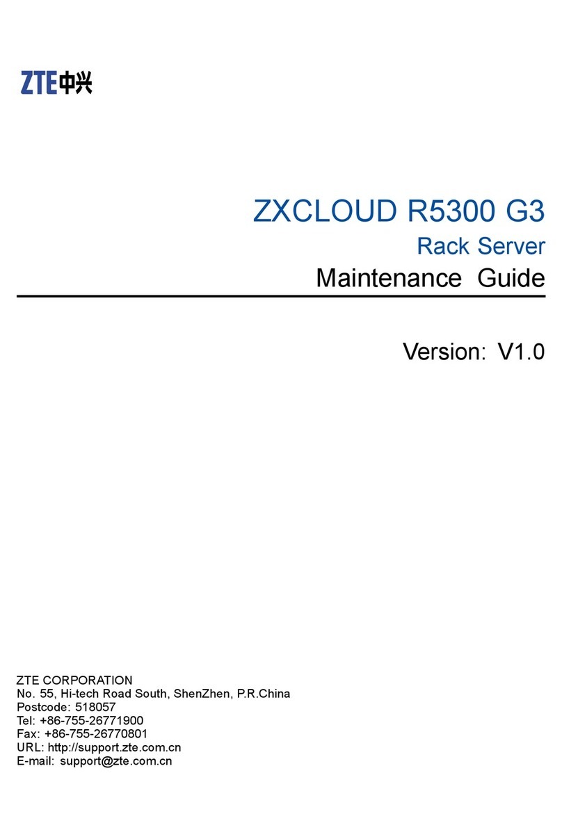 Zte ZXCLOUD R5300 G3 Maintenance Guide