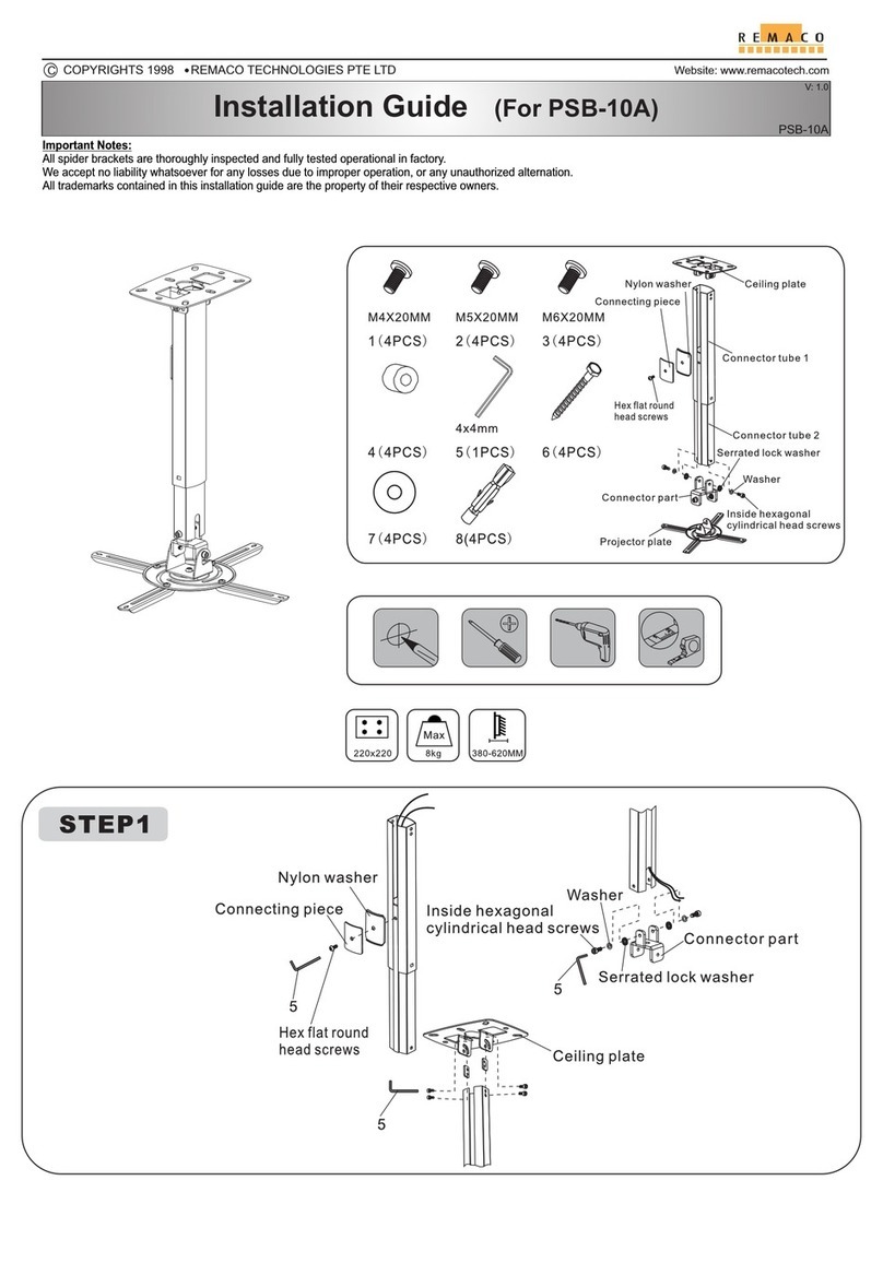 Remaco PSB-10A installation guide