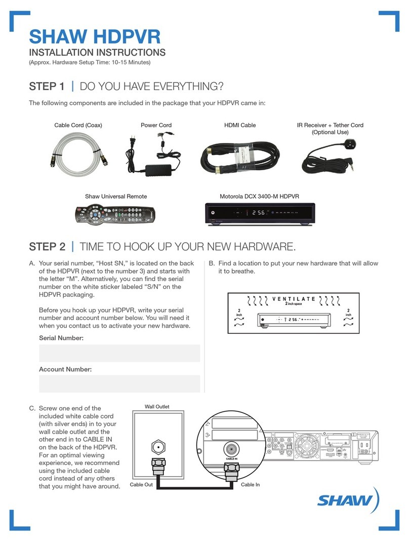 Motorola DCX 3400-M installation instructions