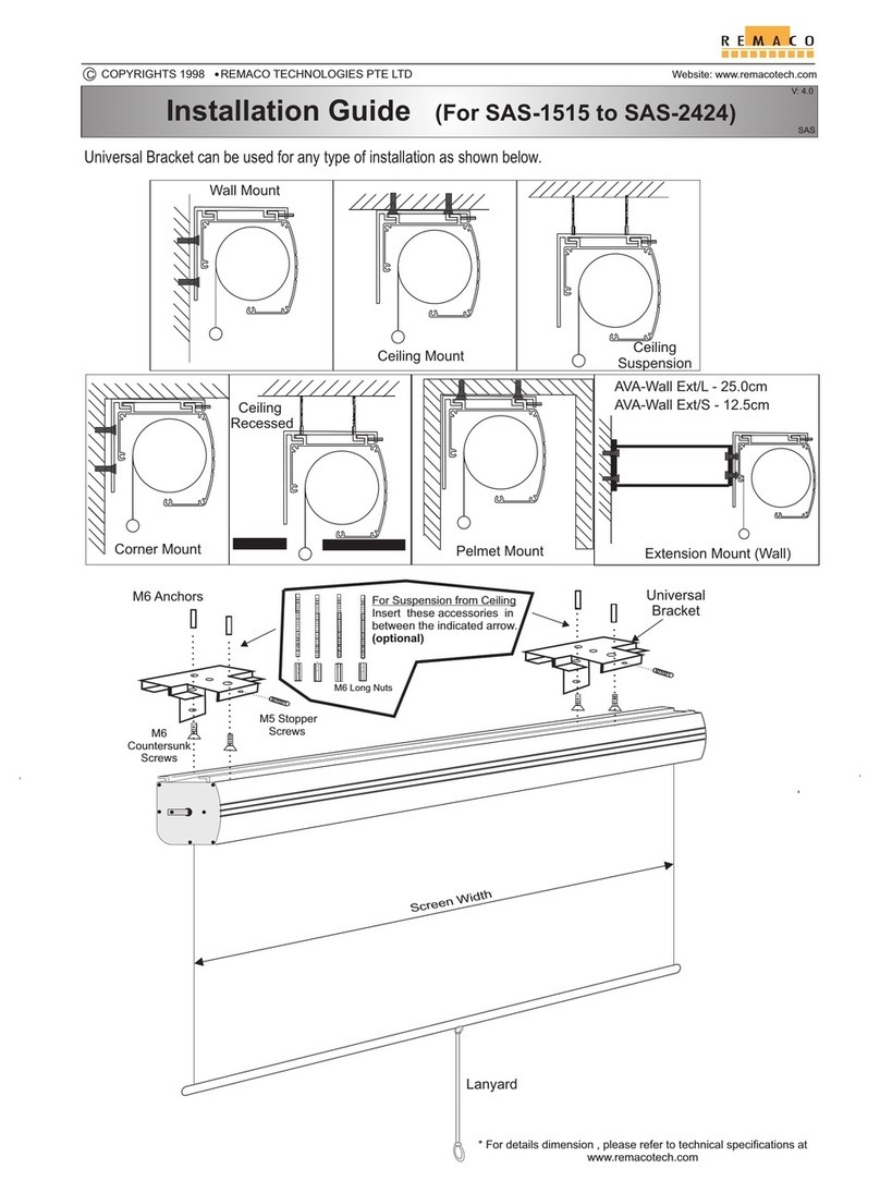 Remaco SAS-1515 User manual