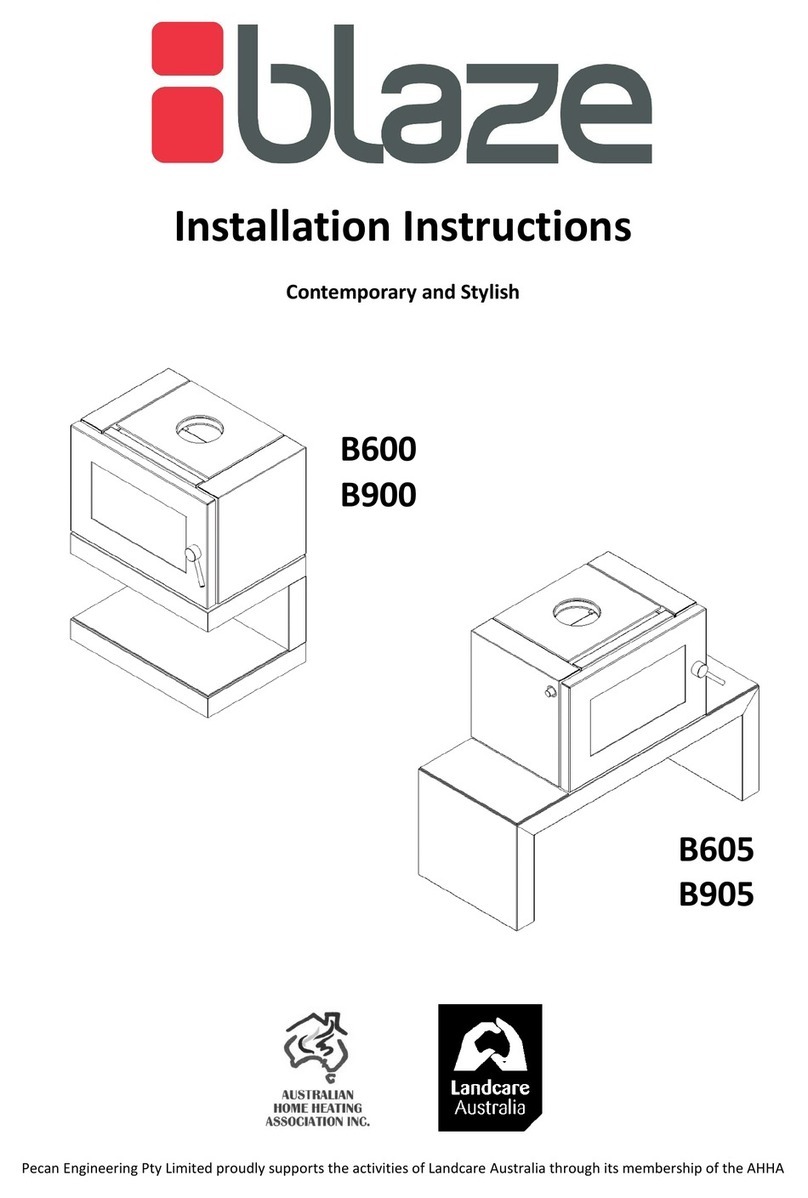 Blaze B600 installation instructions