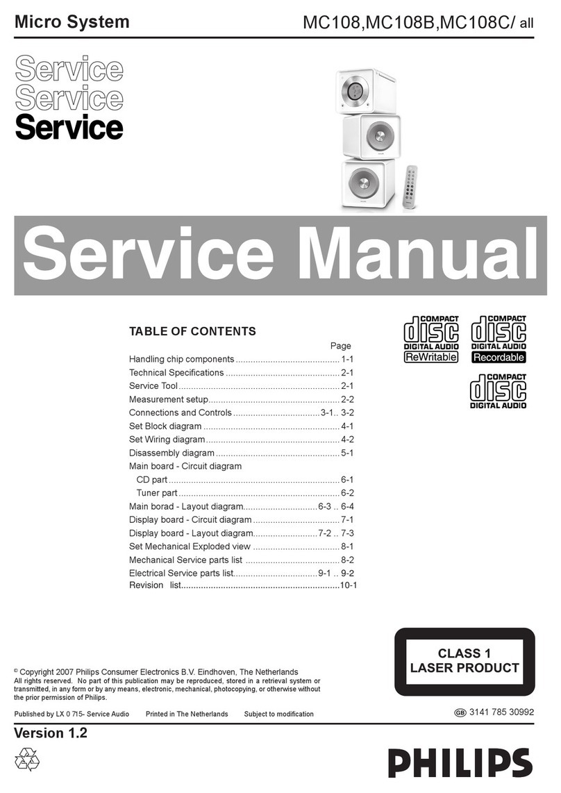 Philips MC108 User manual