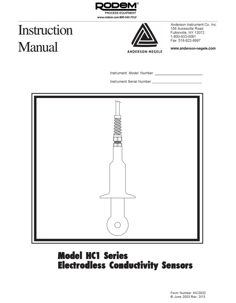 Anderson HC1 Series instruction manual Anderson HC1 Series instruction manual
