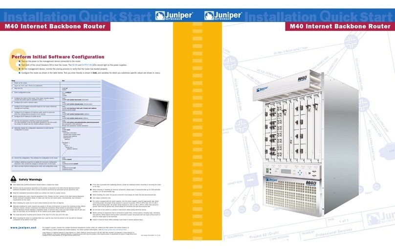 Juniper M40 User guide