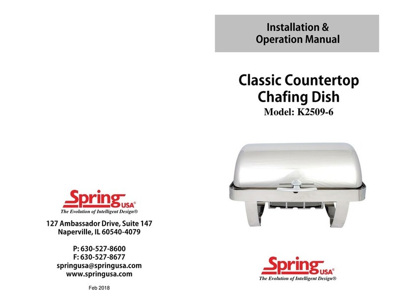 Spring USA K2509-6 Installation & operation manual