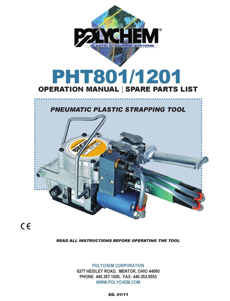 Polychem PHT801 Operation manual and spare parts list