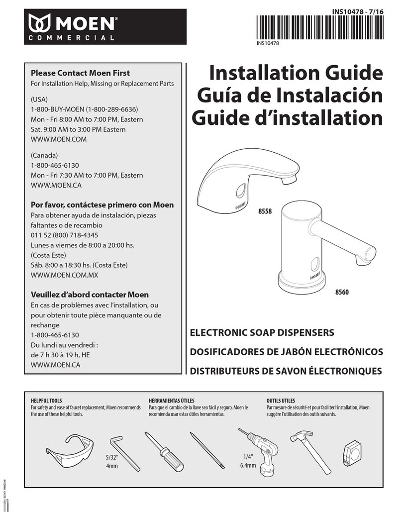 Moen 8558 User manual