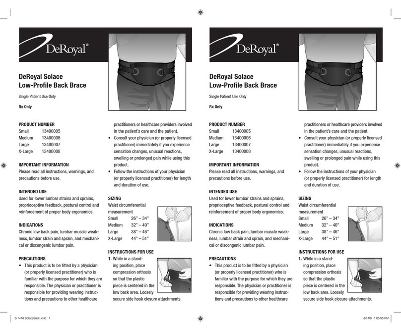 DeRoyal Solace 13400005 Instructions for use