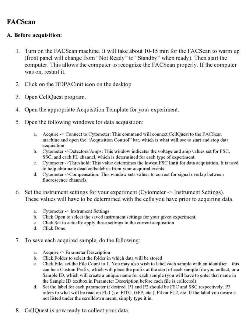 BD FACScan User manual