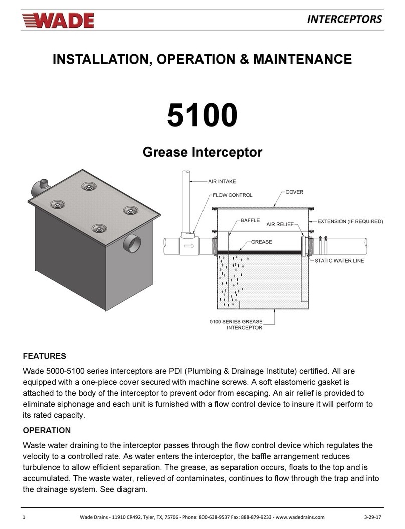 Wade 5100 Installation operation & maintenance