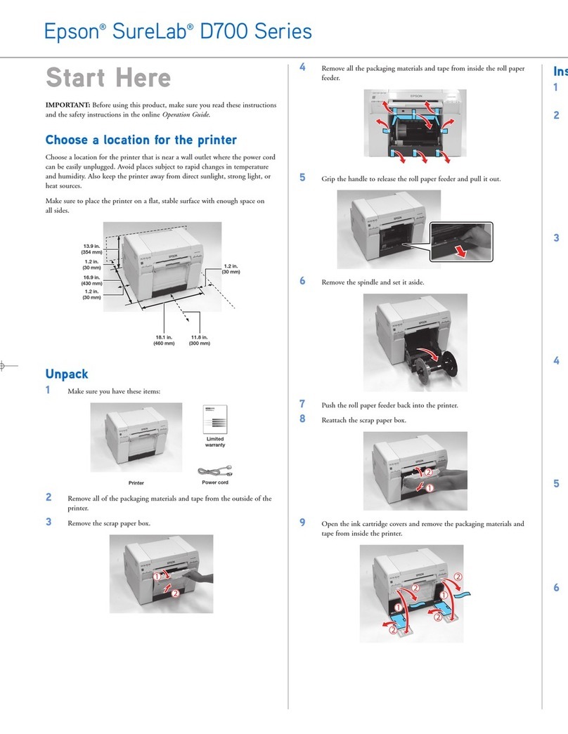 Epson SureLab D700 Series Instruction Manual Epson SureLab D700 Series Instruction Manual
