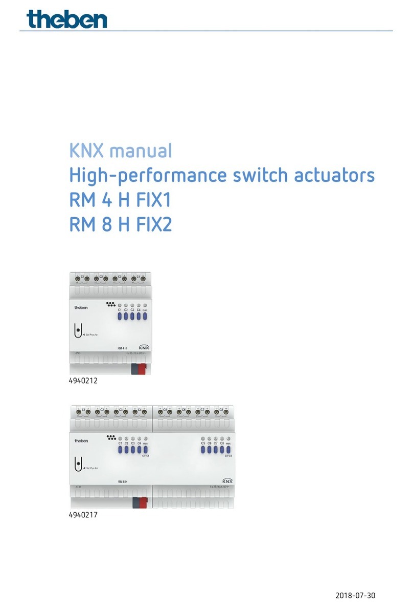 Theben RM 4 H FIX1 User manual Theben RM 4 H FIX1 User manual