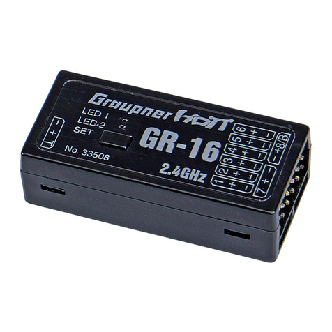 GRAUPNER GR-16 HoTT User manual