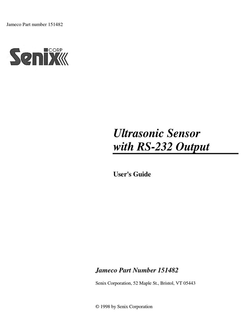 Senix Ultrasonic Sensor user guide