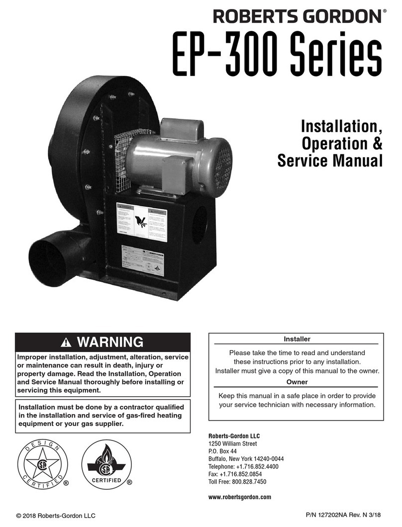Roberts Gorden EP 301 Manual