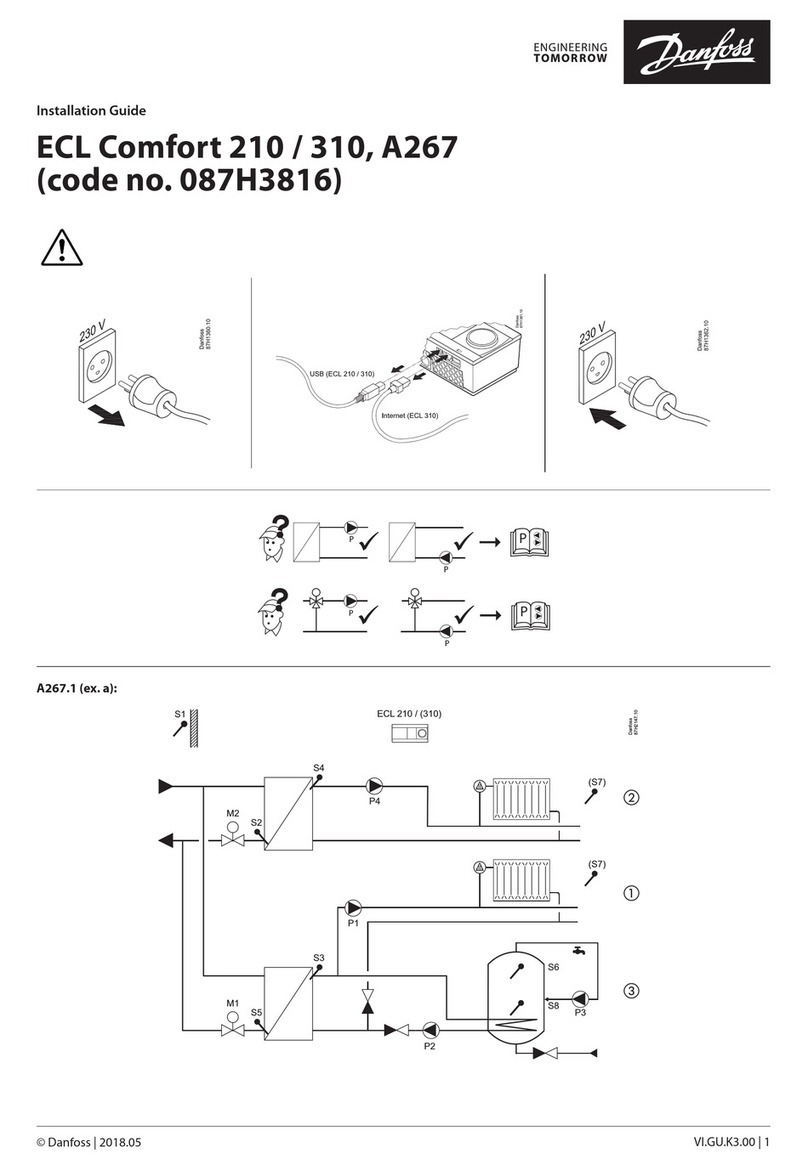 Danfoss ECL Comfort 210 installation guide