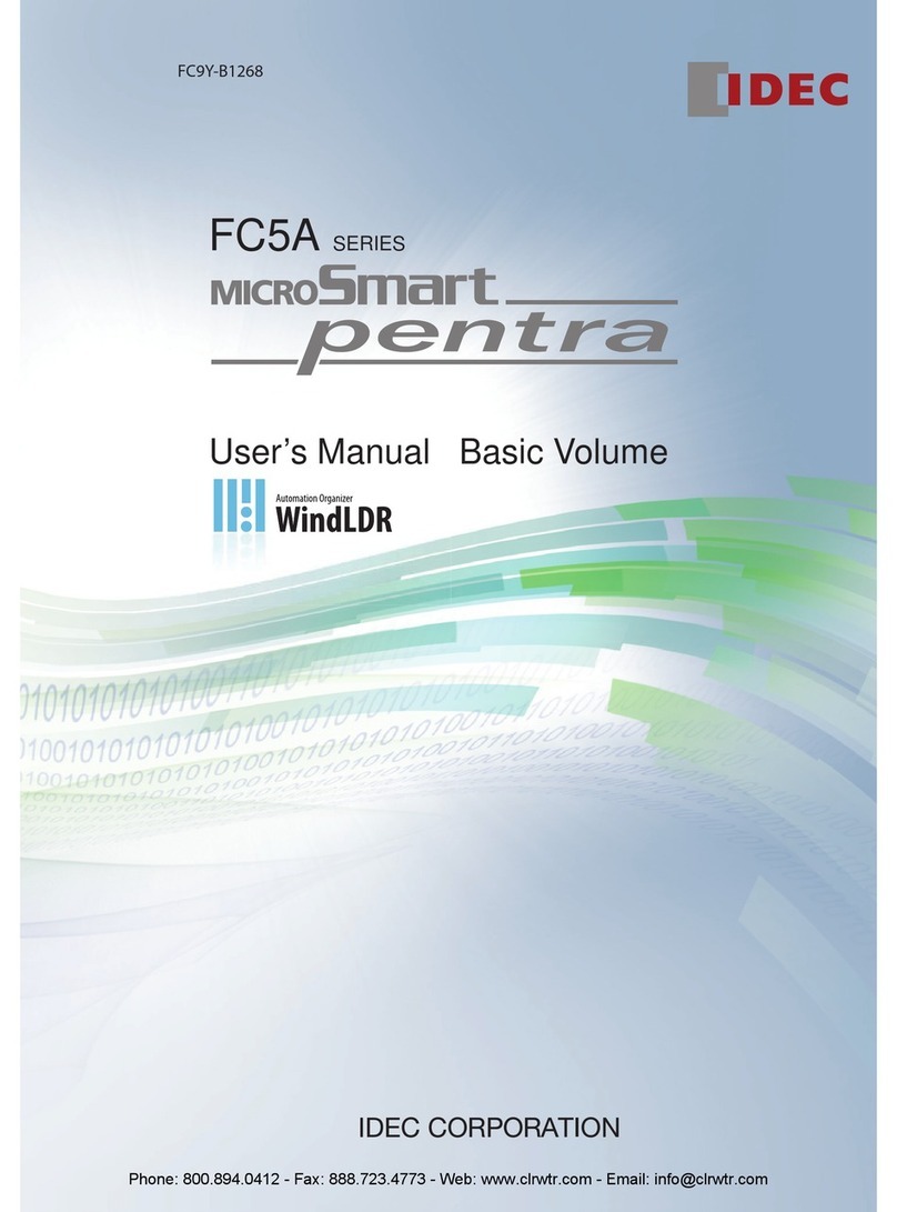 IDEC MicroSmart pentra FC5A-C10R2 user manual