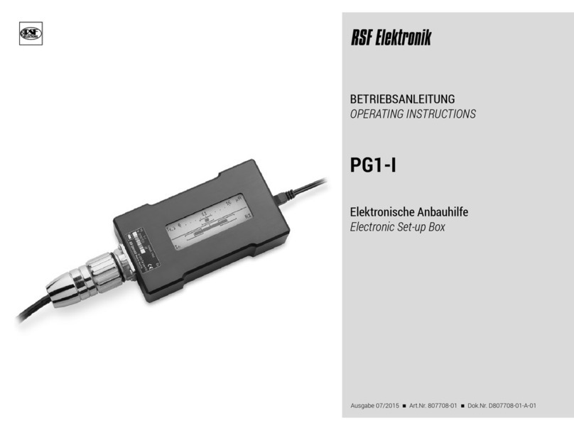 RSF Elektronik PG1-I operating instructions