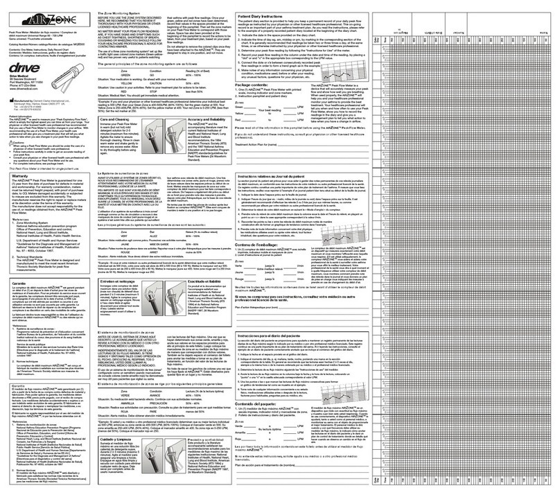 Drive Medical AIR ZONE MQ8500 Instructions for use