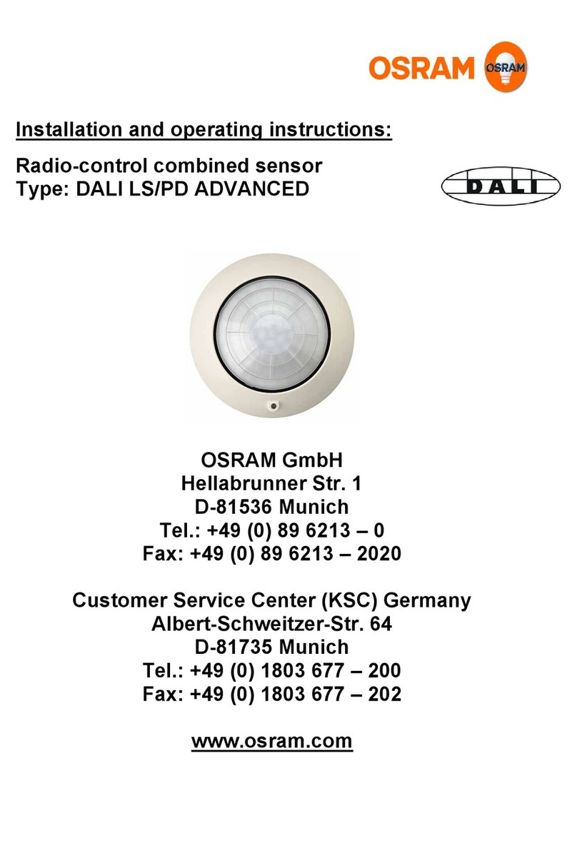 Osram DALI LS/PD ADVANCED Installation and operating instructions